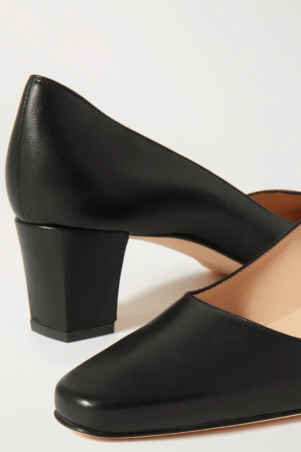 Manolo Blahnik - Okkatopla 50 Leather Pumps - Black - Image 4