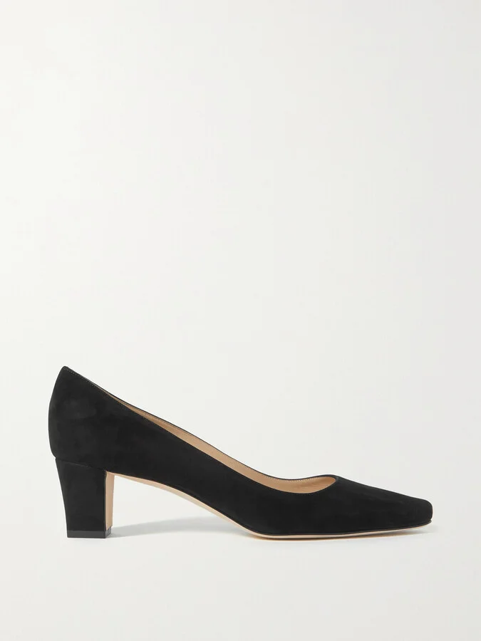 Manolo Blahnik - Okkatopla 50 Suede Pumps - Black