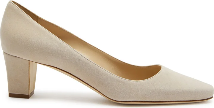 Manolo Blahnik Okkatopla 50 Suede Pumps