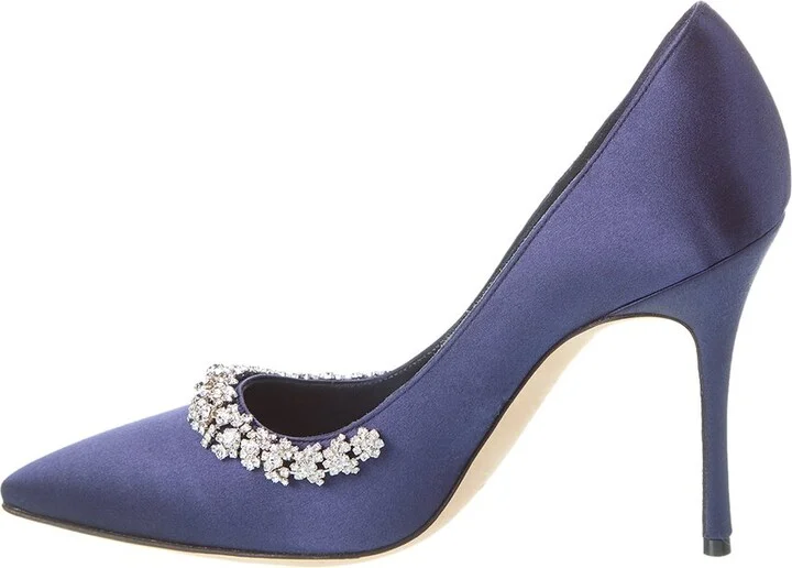 Manolo Blahnik Olarana 105 Satin Pump - Image 2