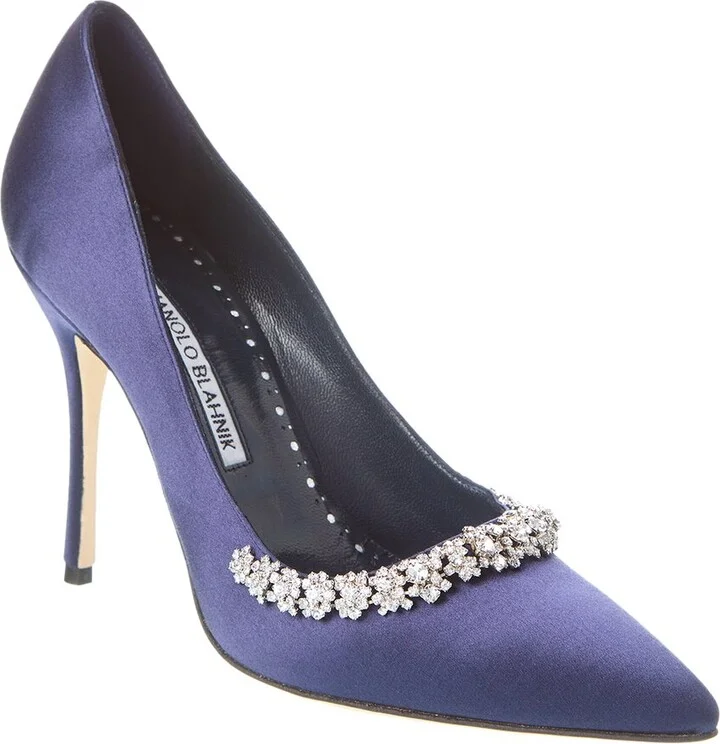 Manolo Blahnik Olarana 105 Satin Pump