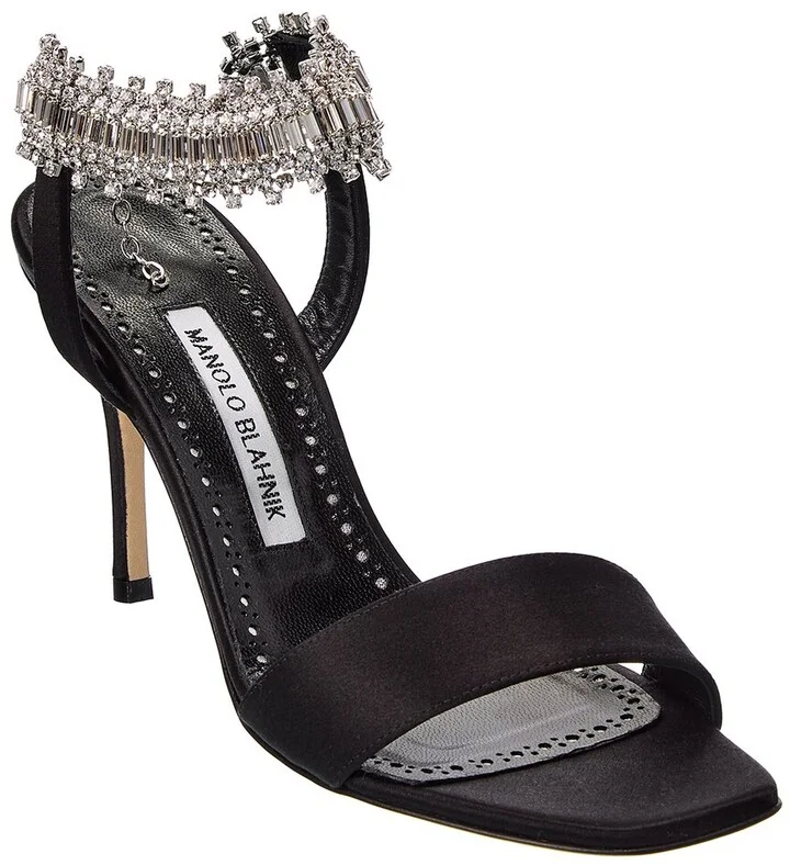Manolo Blahnik Parinasan 90 Satin Sandal