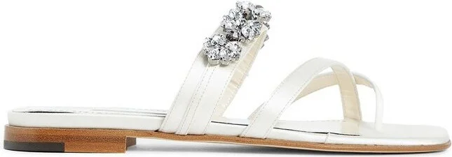 Manolo Blahnik Perlusa Embellished Sandals