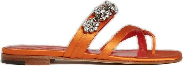 Manolo Blahnik Perlusa Embellished Sandals