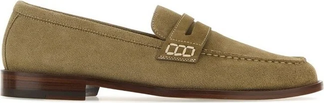 Manolo Blahnik Perry Penny-Slot Slip-On Loafers