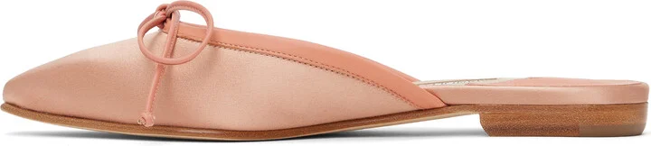 Manolo Blahnik Pink Ballerimu Slippers - Image 3