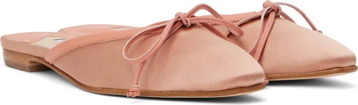Manolo Blahnik Pink Ballerimu Slippers - Image 4