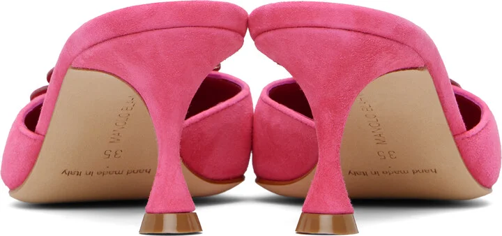 Manolo Blahnik Pink Shogmu Mules - Image 2