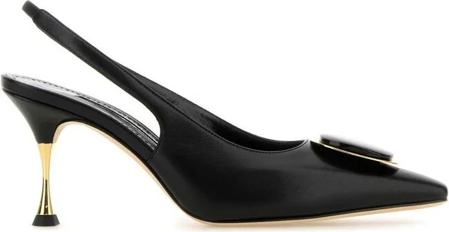Manolo Blahnik Pointed-Toe Slingback Pumps