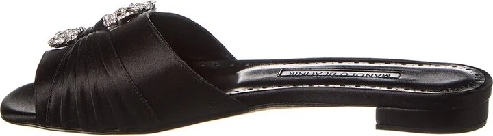 Manolo Blahnik Pralina Satin Flat - Image 2