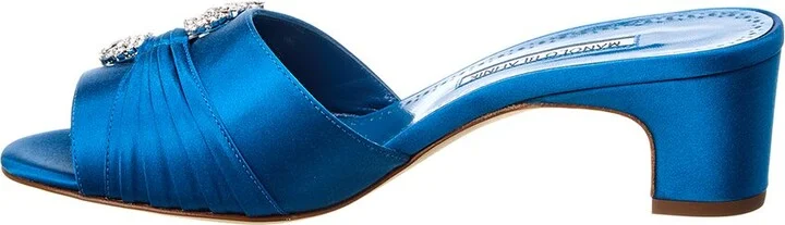 Manolo Blahnik Prinap 50 Satin Sandal - Image 2