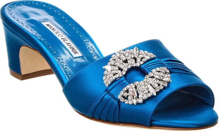 Manolo Blahnik Prinap 50 Satin Sandal