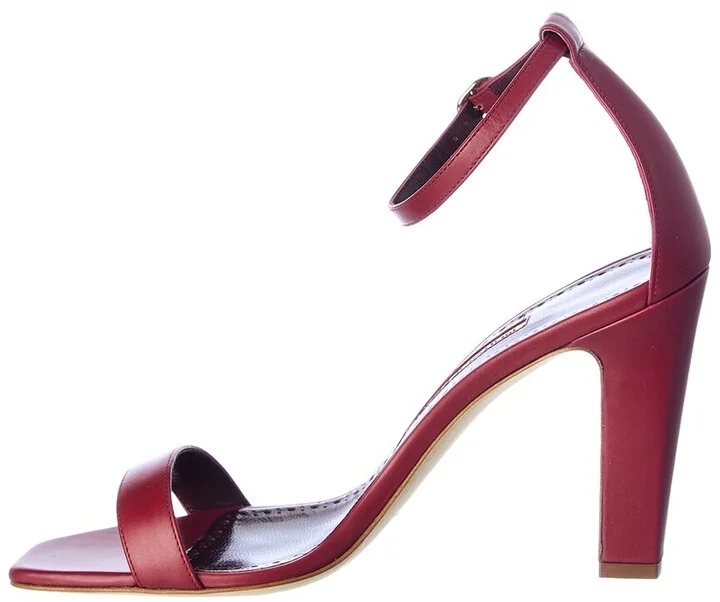 Manolo Blahnik Ressata 105 Leather Sandal - Image 2