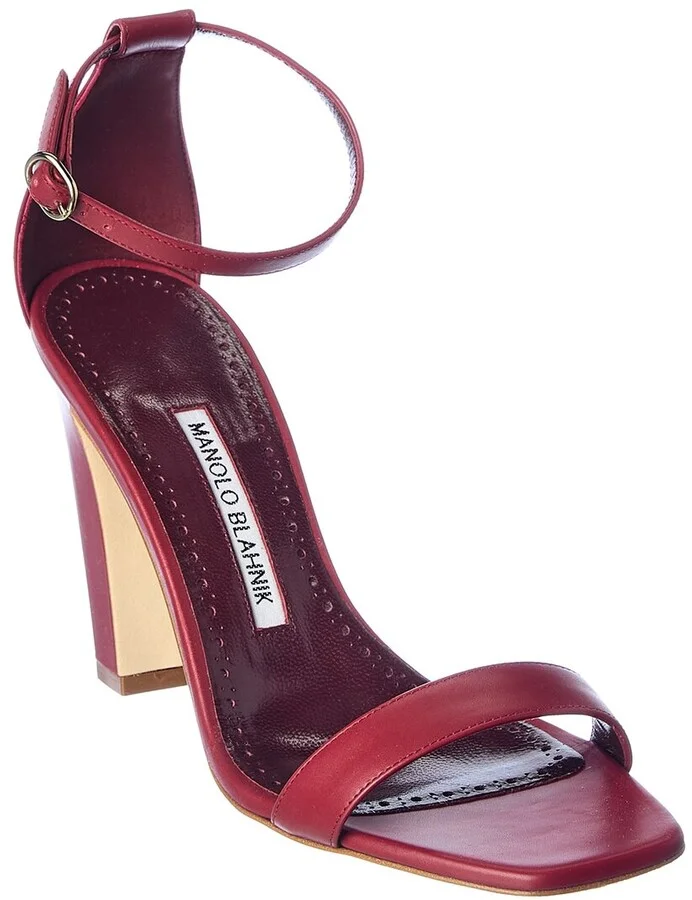 Manolo Blahnik Ressata 105 Leather Sandal