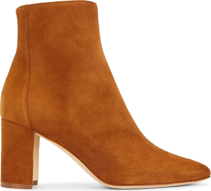 Manolo Blahnik Rosie Suede 70 Boot in Brown