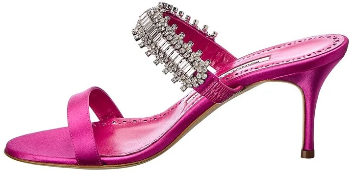 Manolo Blahnik Sako 70 Satin Sandal - Image 2