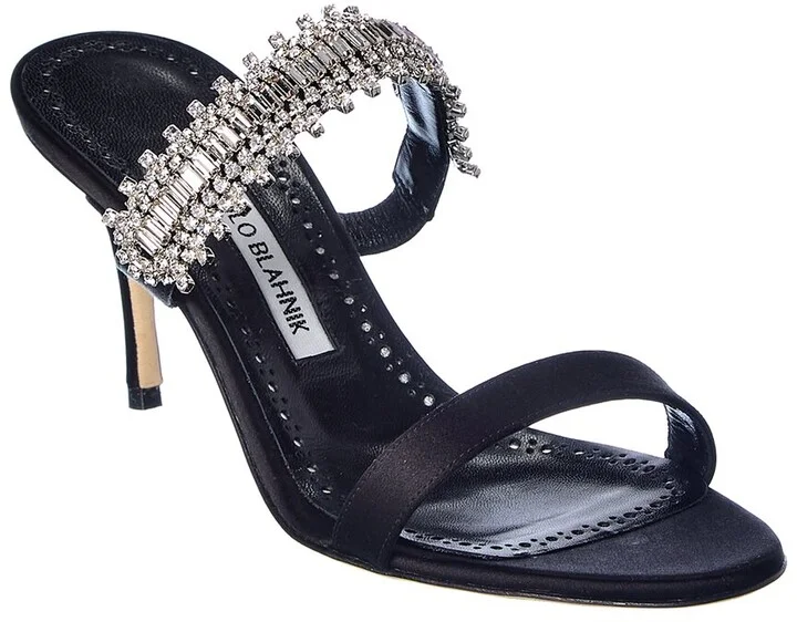 Manolo Blahnik Sako 70 Satin Sandal