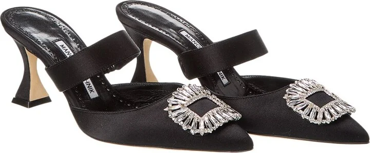 Manolo Blahnik Scapetamu 70 Satin Pump (Authentic Pre-Owned)