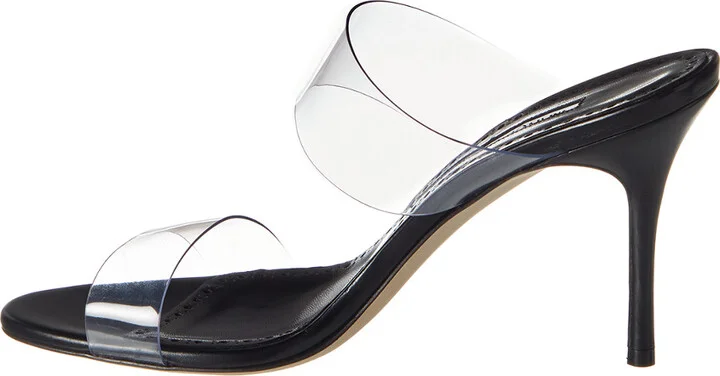 Manolo Blahnik Scotto 90 Pvc & Leather Sandal - Image 2
