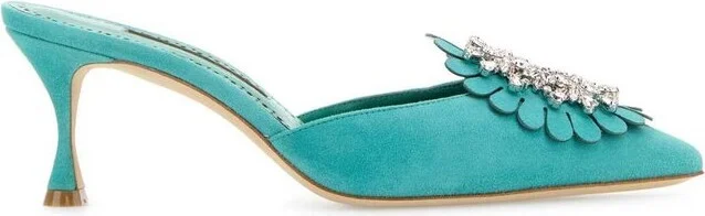 Manolo Blahnik Shogmu Embellished Mules