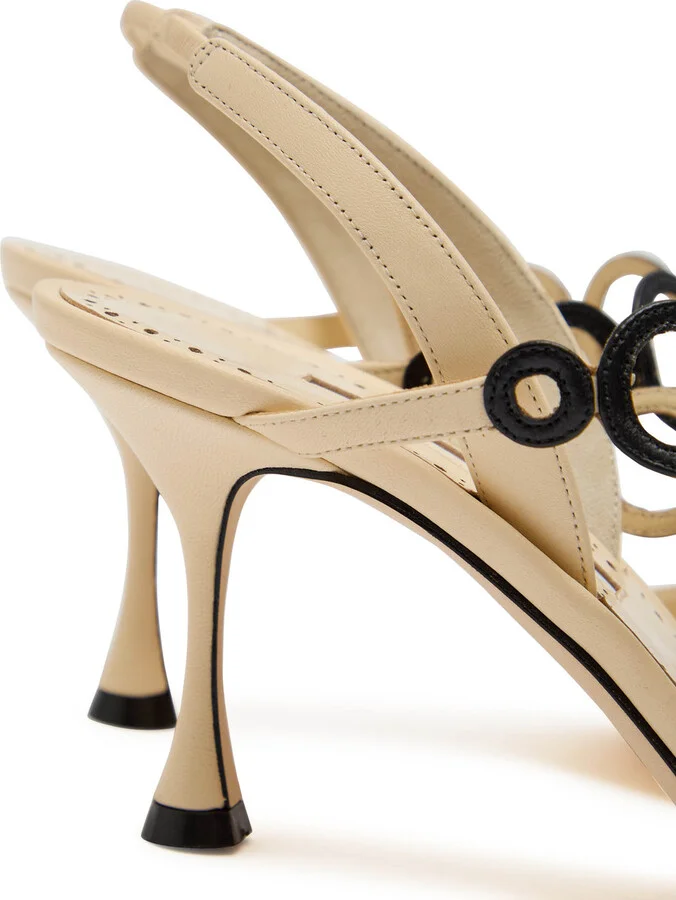 Manolo Blahnik Sidi 70 Leather Sandals - Image 4