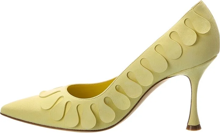 Manolo Blahnik Tamak 90 Suede Pump - Image 2