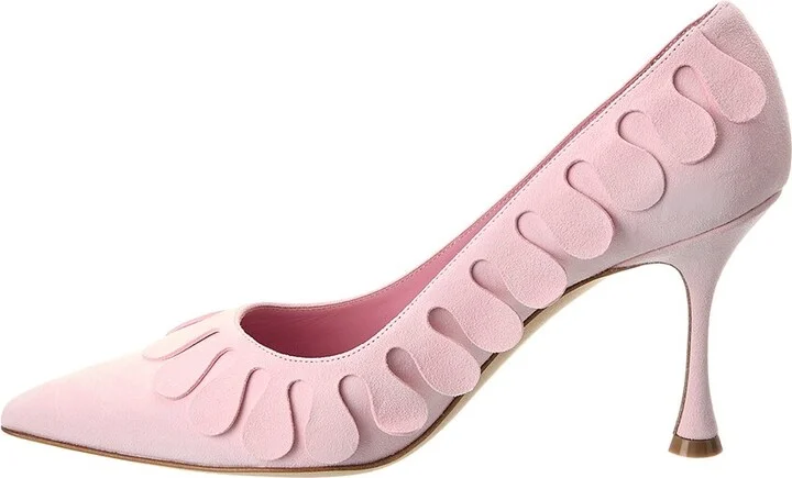 Manolo Blahnik Tamak 90 Suede Pump - Image 2