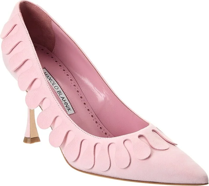 Manolo Blahnik Tamak 90 Suede Pump