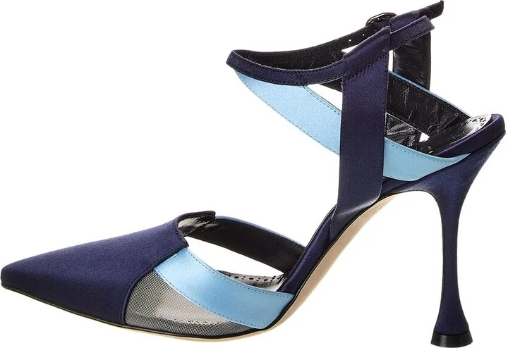 Manolo Blahnik Tamer 100 Satin Pump - Image 2