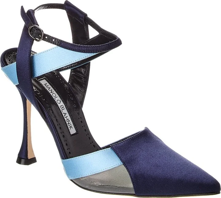 Manolo Blahnik Tamer 100 Satin Pump