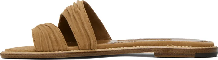 Manolo Blahnik Tan Tibo Sandals - Image 3