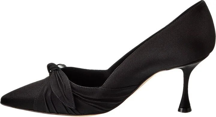 Manolo Blahnik Terka 70 Satin Pump - Image 2