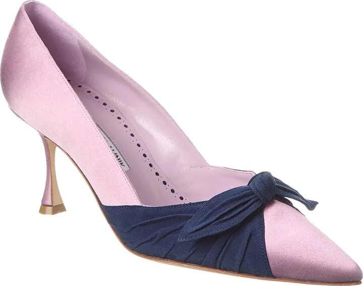 Manolo Blahnik Terka 70 Satin Pump