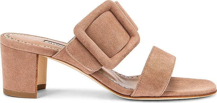 Manolo Blahnik Titubanew Sandal in Tan