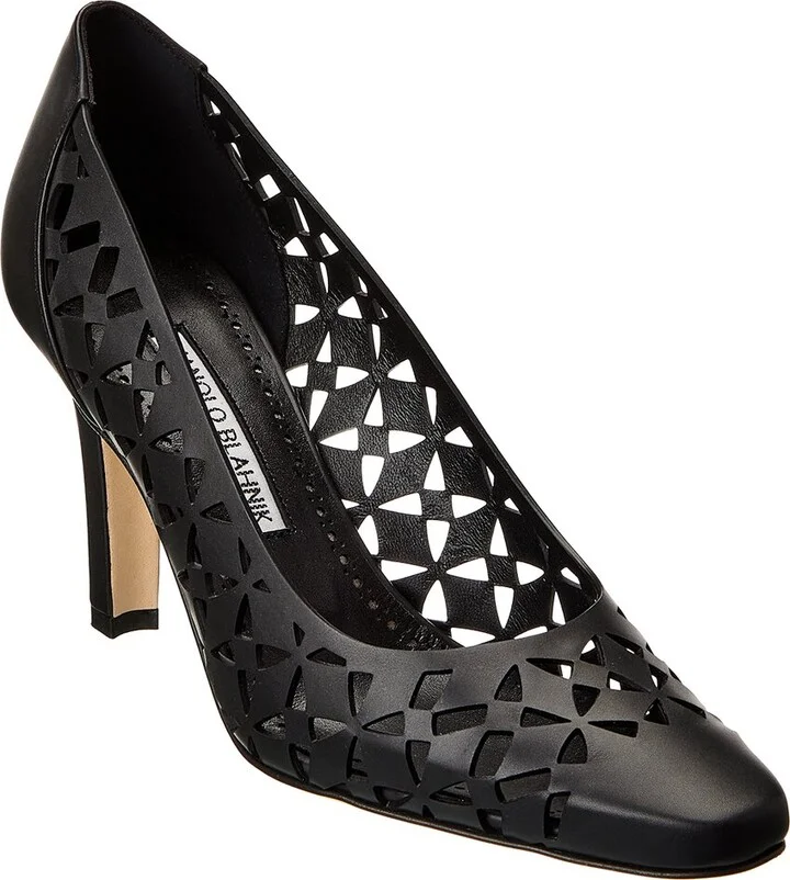 Manolo Blahnik Tolvina 90 Leather Pump