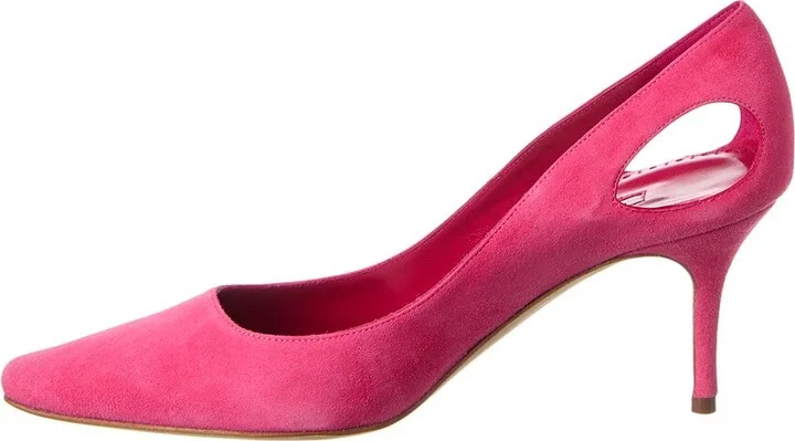 Manolo Blahnik Toplaca 70 Suede Pump - Image 2