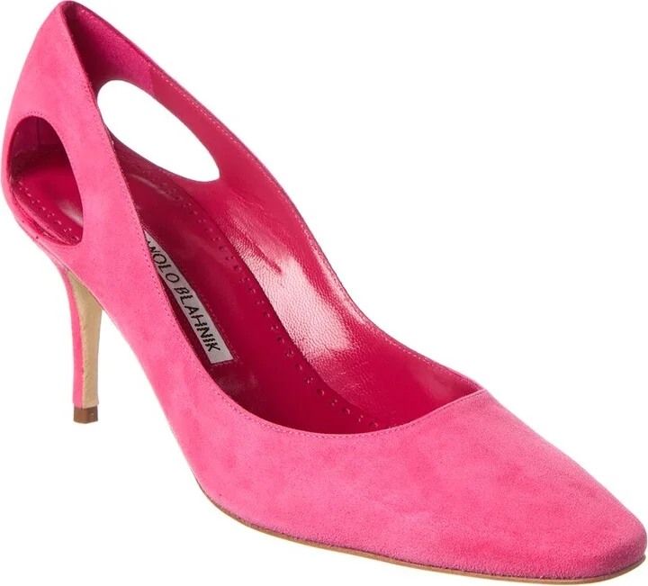 Manolo Blahnik Toplaca 70 Suede Pump
