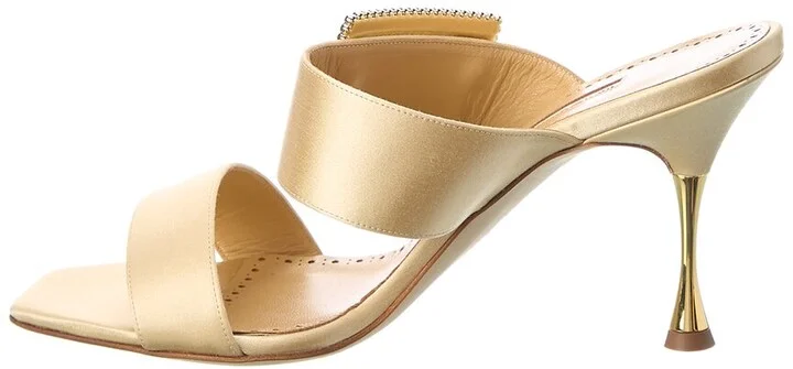 Manolo Blahnik Tuliaba 90 Satin Sandal - Image 2