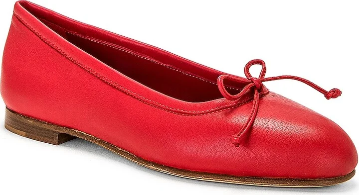 Manolo Blahnik Verallii Nappa Flat in Red - Image 2