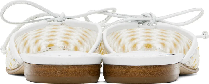 Manolo Blahnik White Ballermiu Mules - Image 2