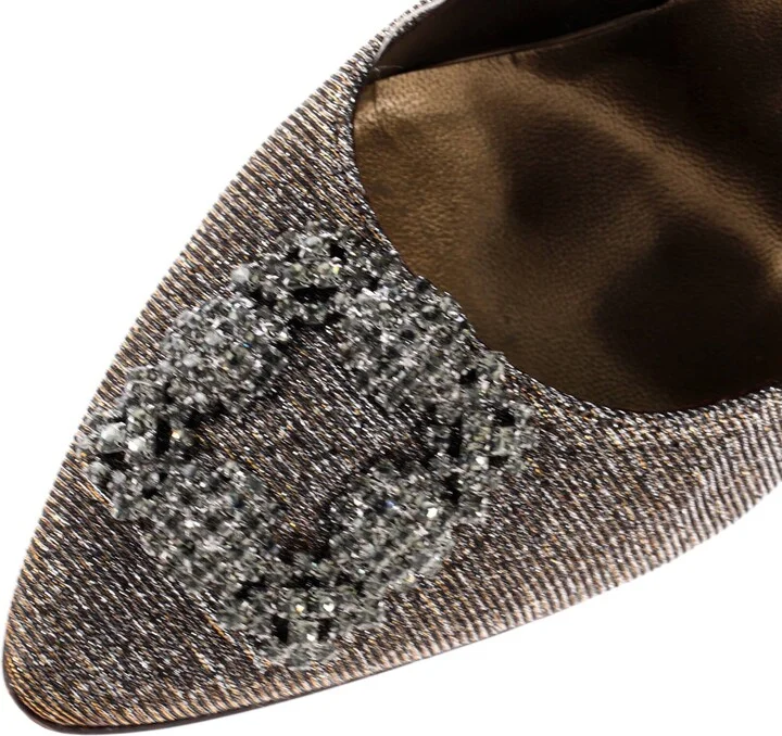 Manolo Blahnik Women's Hangisi Pumps Glitter Fabric 110 - Image 5