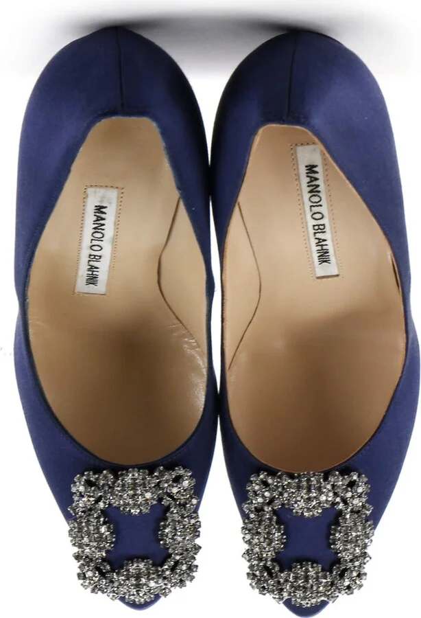 Manolo Blahnik Women's Hangisi Pumps Satin 105 - Image 2