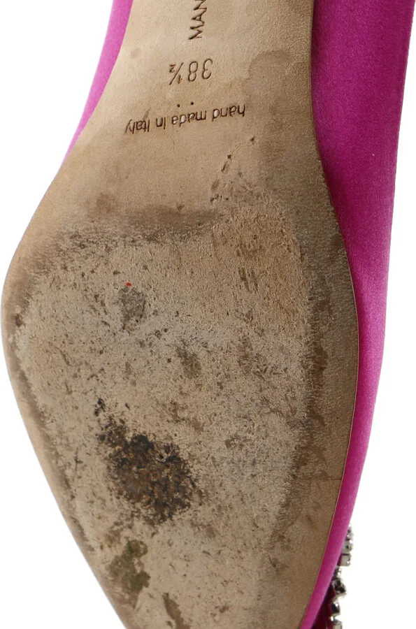 Manolo Blahnik Women's Hangisi Pumps Satin 70 - Image 6