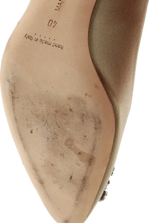 Manolo Blahnik Women's Hangisi Pumps Satin 90 - Image 6