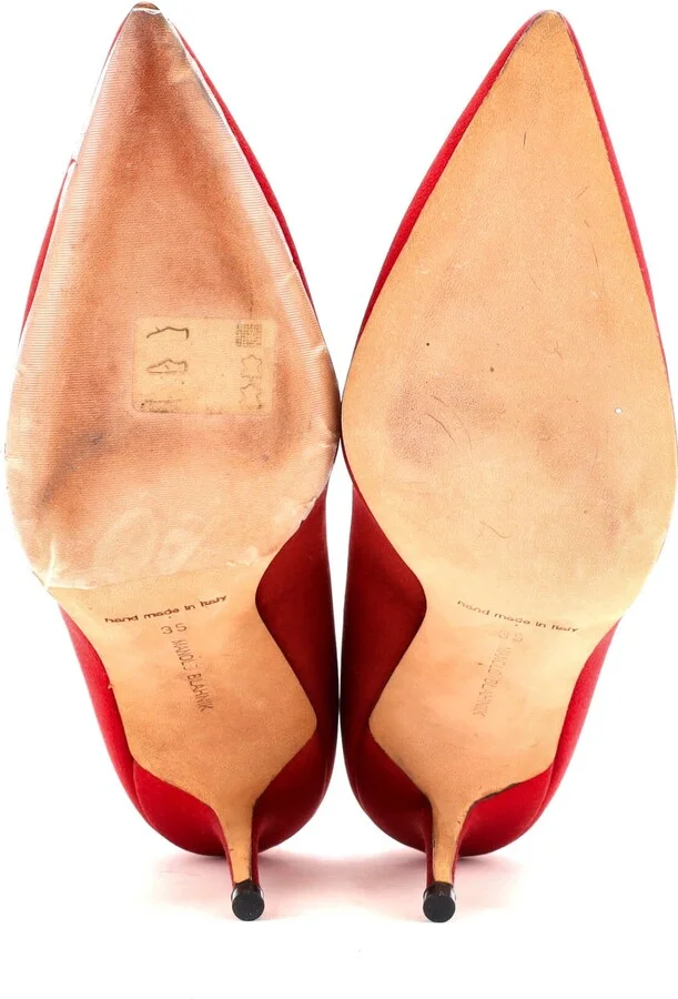 Manolo Blahnik Women's Nadira Pumps Satin 90 - Image 4