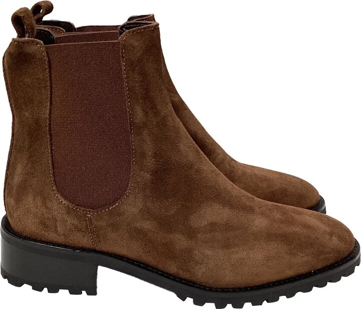 Manolo Blahnik Women's Suede Chelata Chelsea Boot (Authentic Pre-Loved)