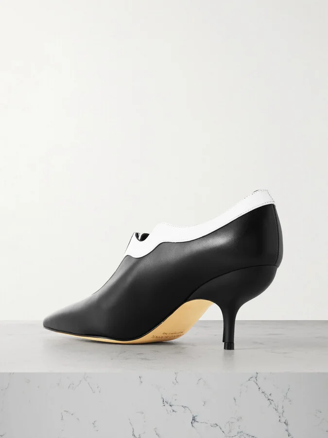 Manolo Blahnik - Zeynep 70 Leather Pumps - Black - Image 3
