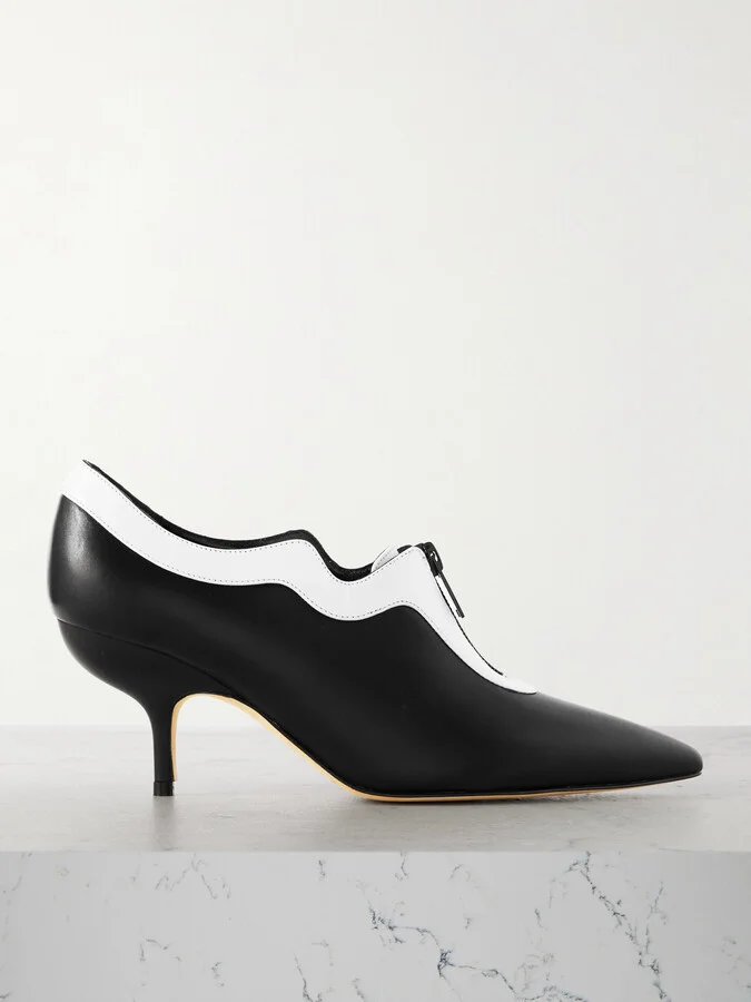 Manolo Blahnik - Zeynep 70 Leather Pumps - Black