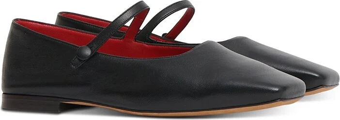 Mansur Gavriel Women's Square Toe Mary Jane Flats