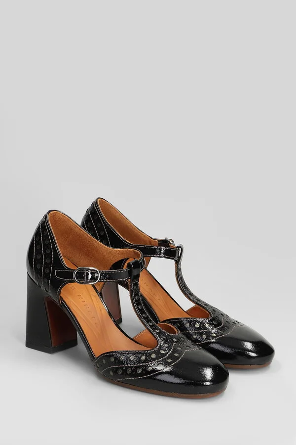 Mante Pumps In Black Leather - Image 2